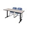 Cain Rectangle Tables > Training Tables > Cain Training Table & Chair Sets, 72 W, 24 L, 29 H, Maple MTRCT7224PL44BE - alternate 1